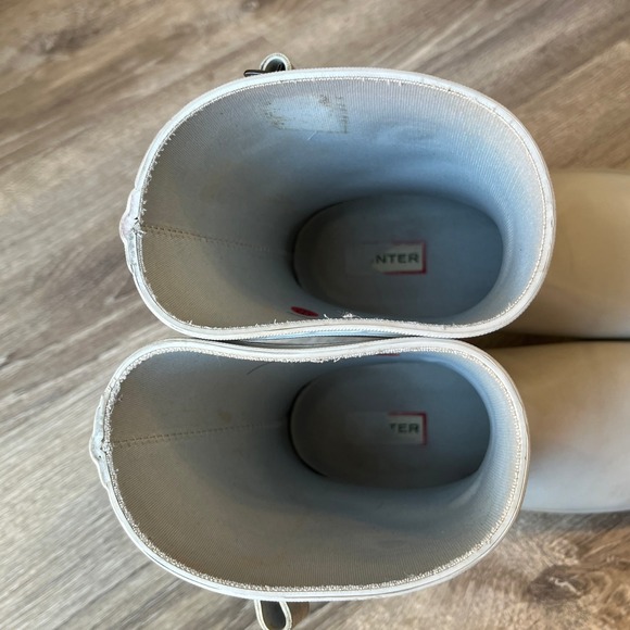 Hunter Short Gloss Rain Boots Gray Womens 7 UK 5 EU 38 - Picture 7 of 10